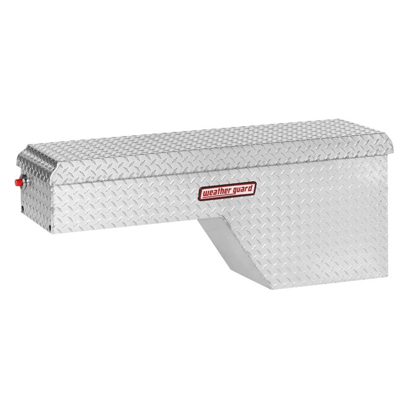 Weatherguard Wheel Well Tool Box - Clear Aluminum
