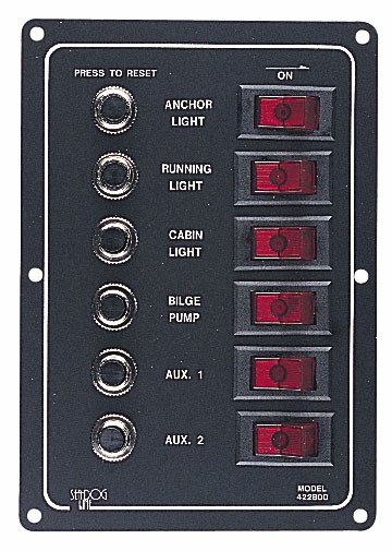 Sea Dog Rocker Switch Panel Switch Panel 422800-1