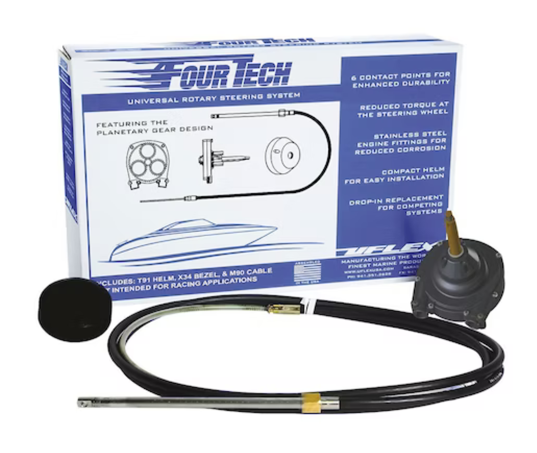 Uflex Rotary Mechanical Steering Boat Steering System Helm FOURTECHBLK20
