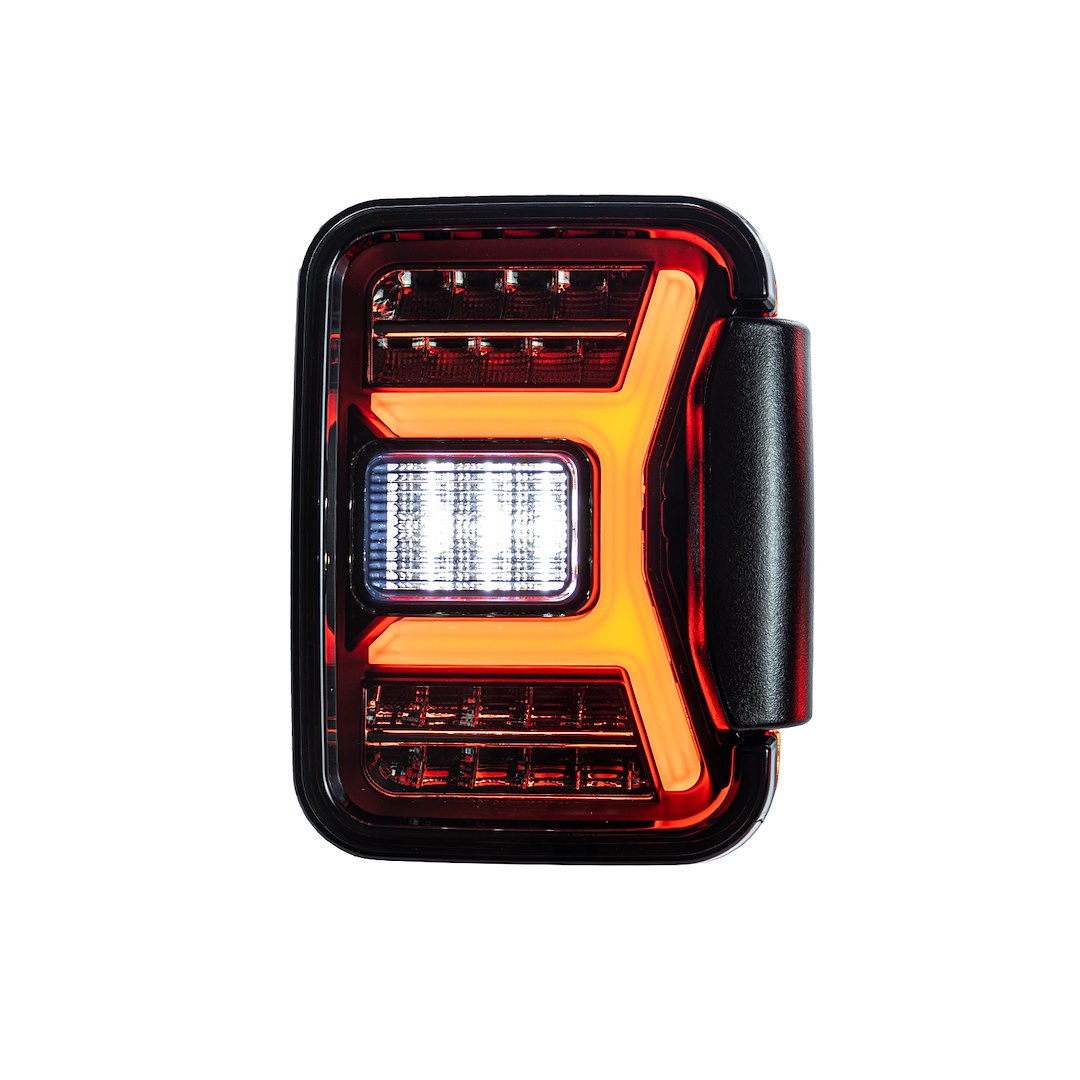 Winjet Renegade Led Bulb With Glow Bar Tail Light Assembly Ctrng0669-Bs-Sq