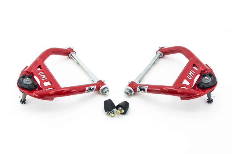 6472 ABODY TUBULAR FRONT UPPER AARMS 1/2IN TALLER BALL JOINTS RED
