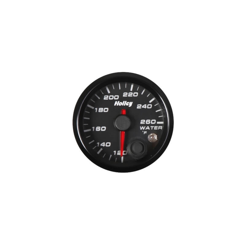Holley Universal Analog Style Water Temperature Gauge