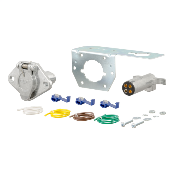 Curt 4-Way Round Connector Plug And Socket Kit