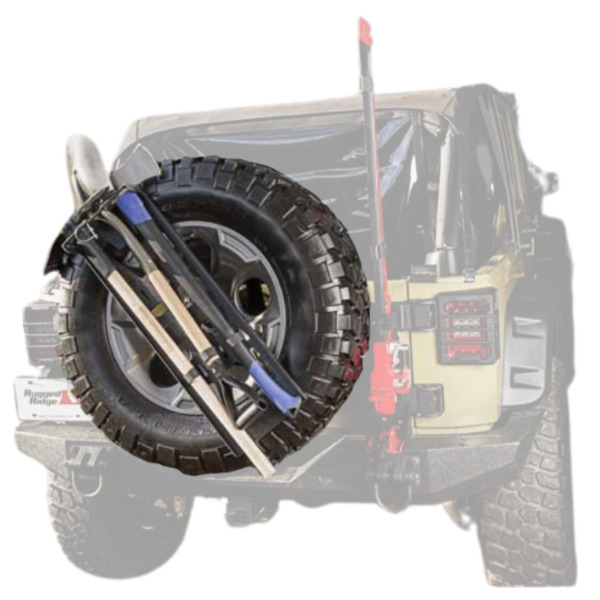 Rugged Ridge Spare Tire Tool Rack System